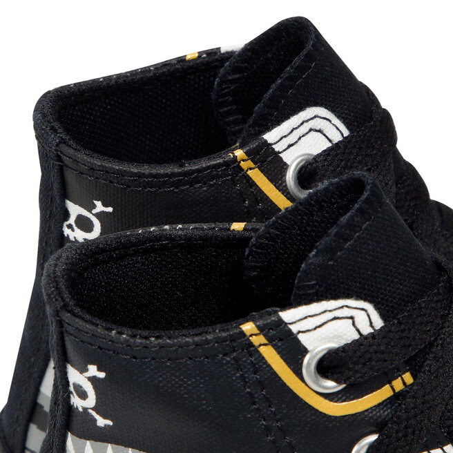 Converse Plátenky Converse Ctas Hi 372729C White/Black/Gold