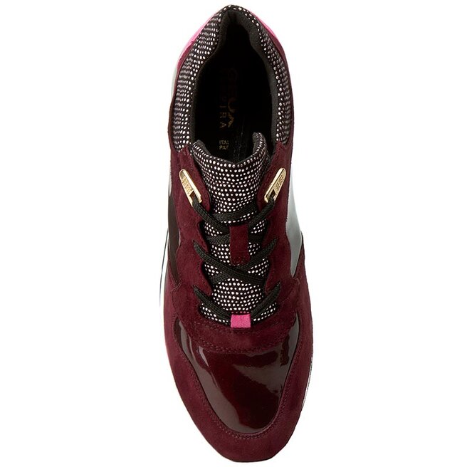 Caballero amable riesgo Puerto Sneakers Geox D Shahira A D44N1A 021HI C7357 Dk Burgundy • Www.zapatos.es