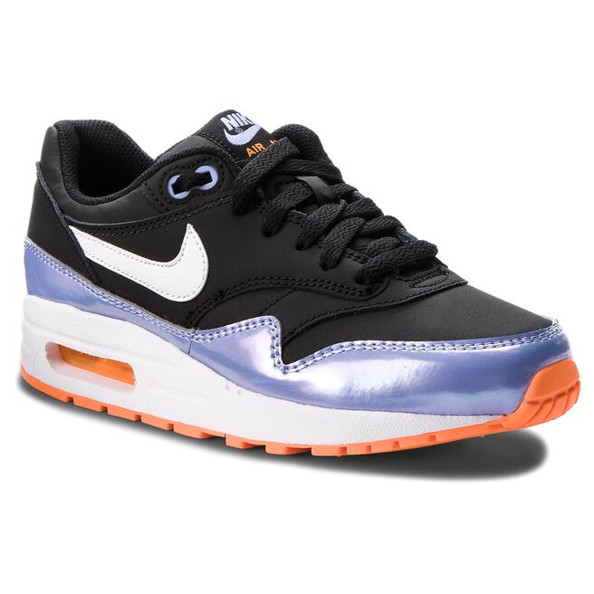 Nike air max 1 gs clearance black white