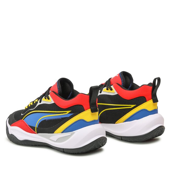 Puma Обувки Puma Playmaker Jr 387353 07 Black/Victoria Blue/Yellow