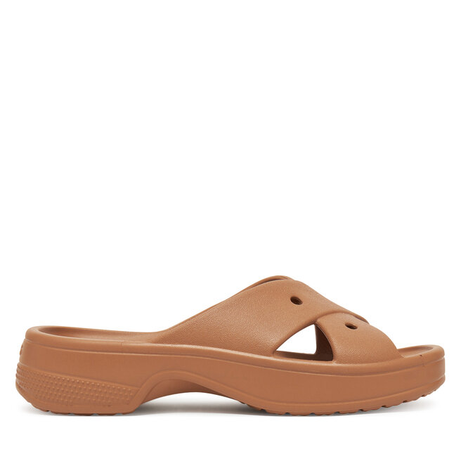 Klapki Crocs Cross Strap - Brązowy