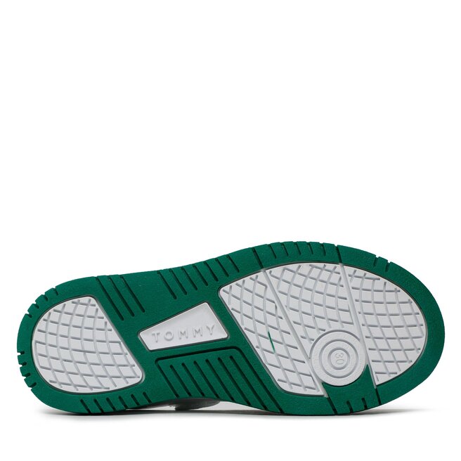 Tommy Hilfiger Sneakers Tommy Hilfiger Low Cut Lace-Up Sneaker T3X9-32871-1355 M White/Green X165