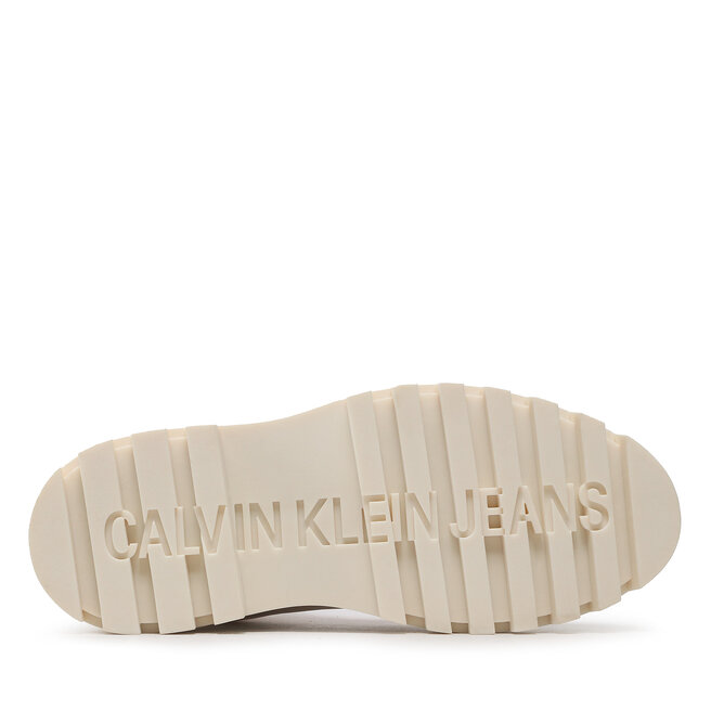 Calvin Klein Jeans Bottines Calvin Klein Jeans Toothy Combat Boot Softny YW0YW00948 White YBR