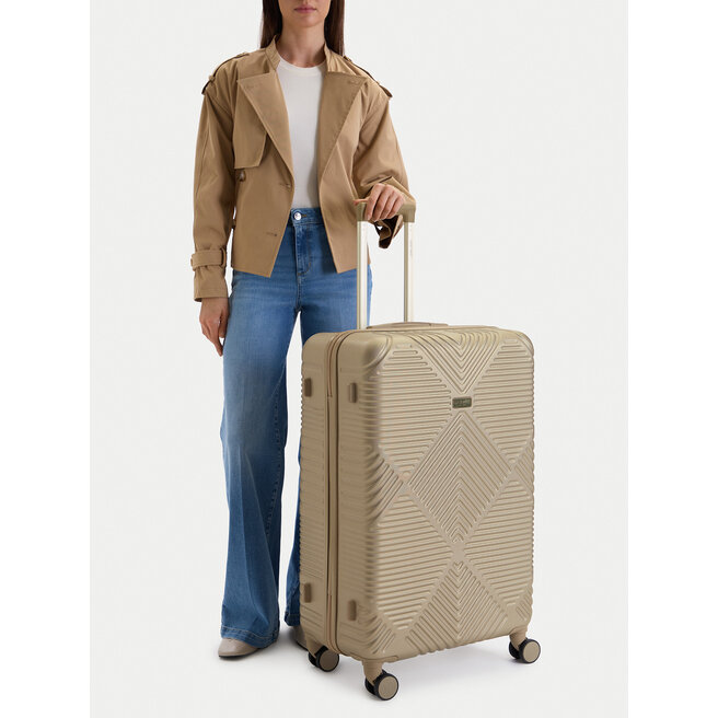 Walizka duża Nine West CEO-NW-L-002-09 GOLD Złoty -