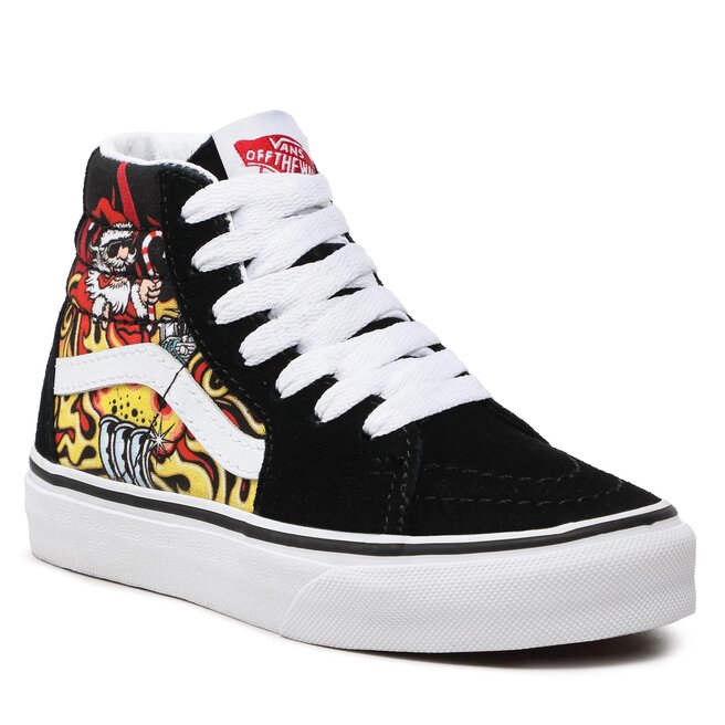 Zapatillas Vans Sk8 Hi VN000D5FBLK1 Santa Flame Black zapatos.es