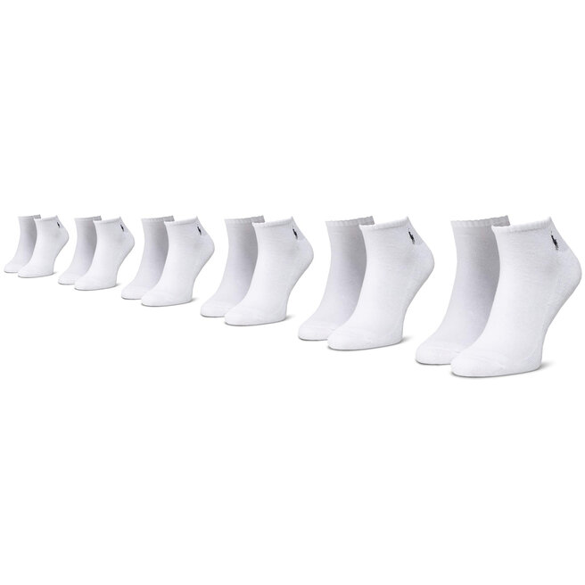Σετ 6 ζευγάρια κοντές κάλτσες unisex Polo Ralph Lauren 449723765002 rOS White