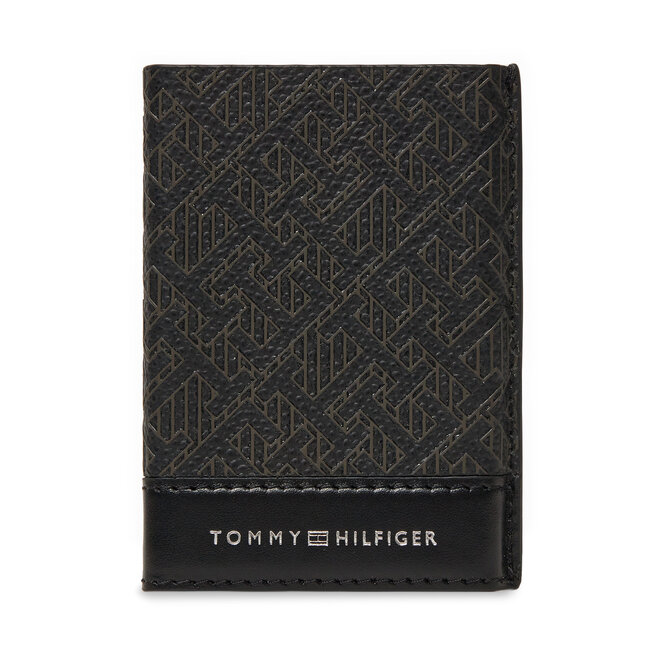 Etui na karty kredytowe Tommy Hilfiger Monogram - Czarny