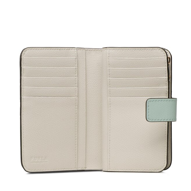 Furla Camelia Portafoglio Bi-Fold In Pelle Pregiata – 10 Scomparti Per Carte E Monete, Design Elegante E Compatto