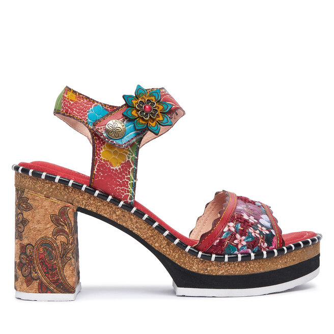 Sandały Laura Vita Naomio 15 Czerwony - kobiece