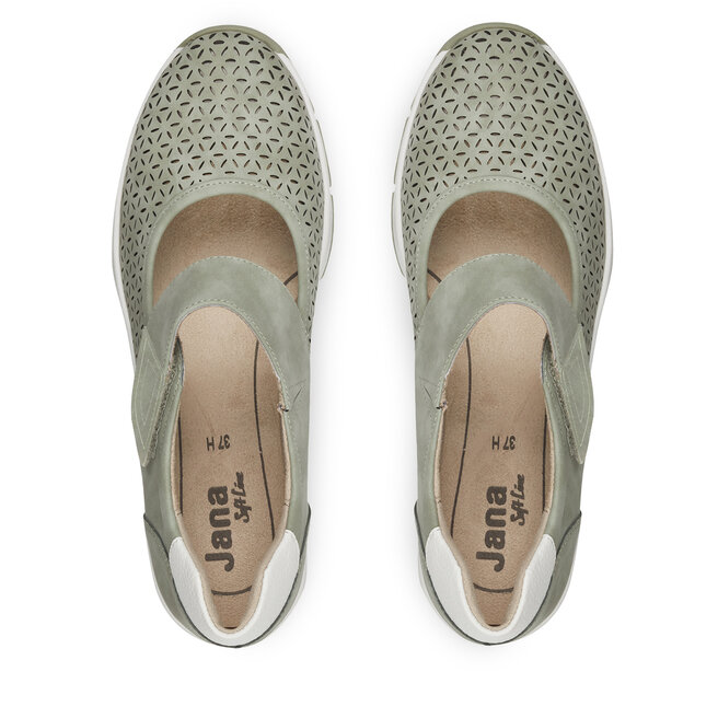 Jana 8-24476-42, Bomba Mujer, Patente Beige, 37 EU Ancho