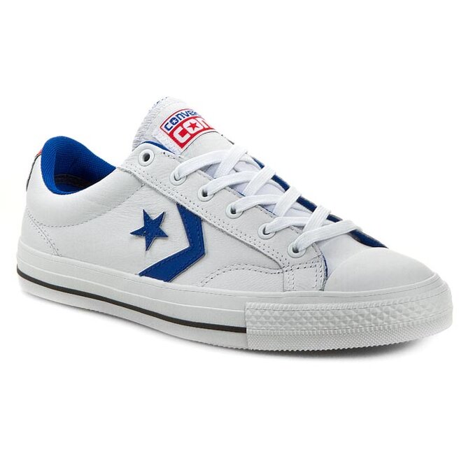 Converse star player ox leather white on sale