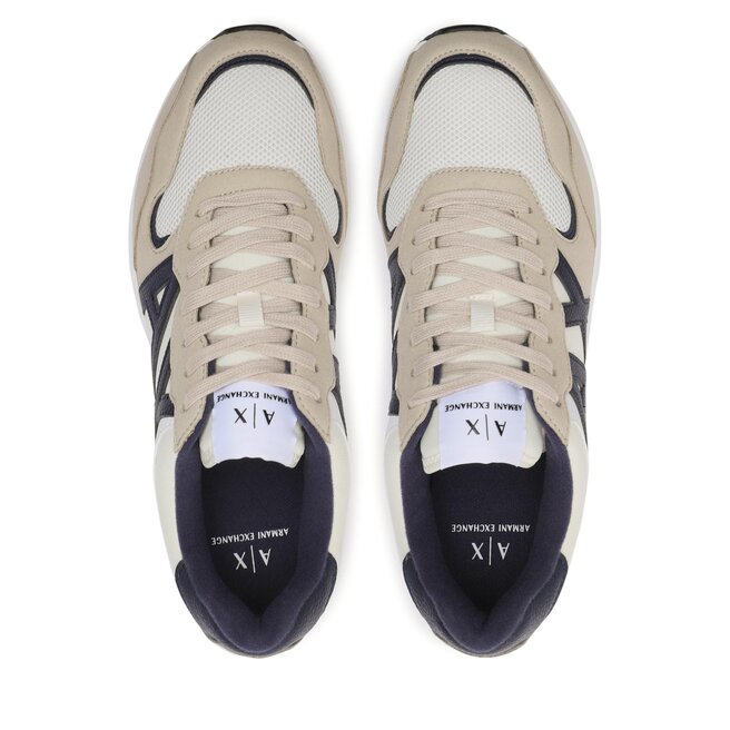 Armani Exchange Sneakersy Armani Exchange XUX152 XV610 T058 Beige+Navy