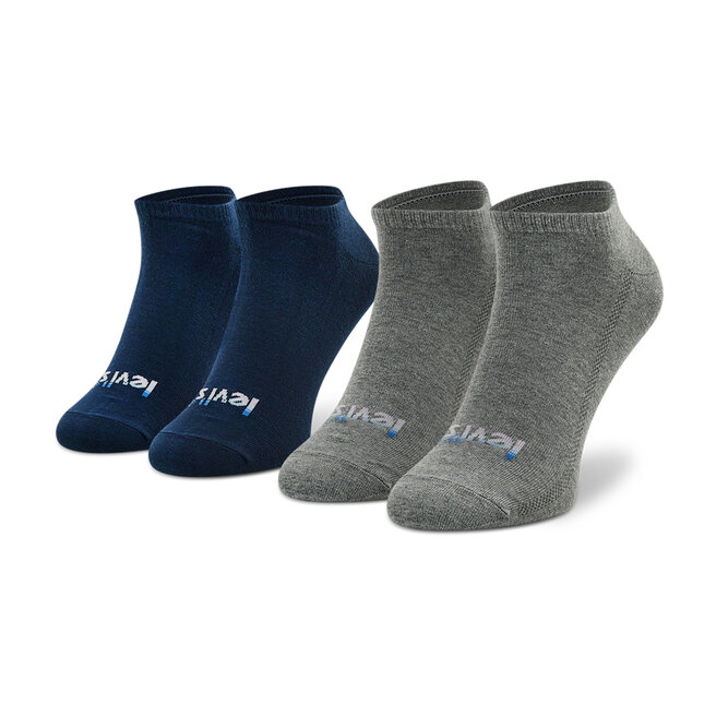 Σετ 2 ζευγάρια κοντές κάλτσες unisex Levi's® 701218217 Blue Combo