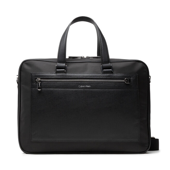 Geantă pentru laptop Calvin Klein Classic Repreve Laptop Bag Wpckt K50K508704 Ck Black BAX Bag imagine noua 2022
