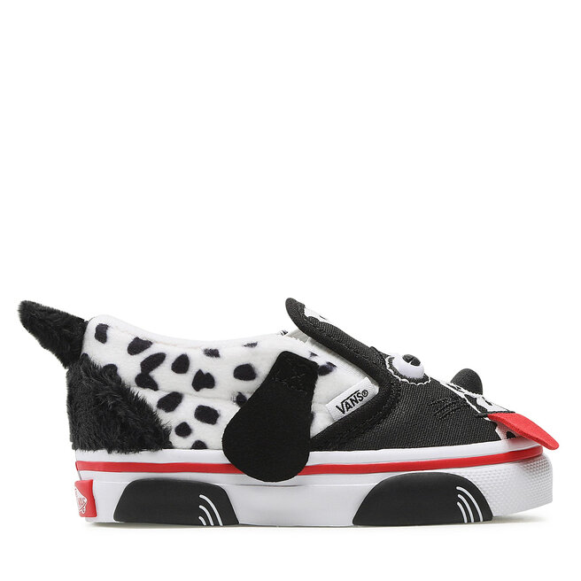 Tennis Vans Dog Slip On V VN0A4VJM6BT1 Dalmatian Black True Whit