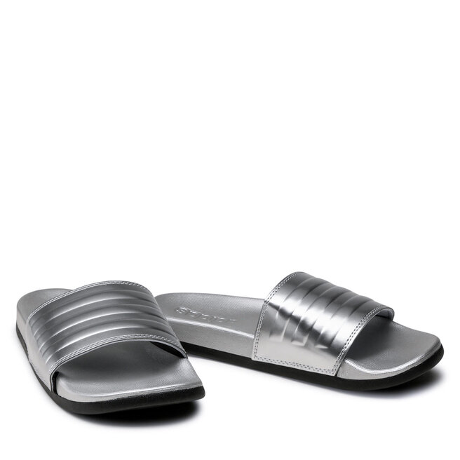 Adilette comfort slides silver metallic Clearance