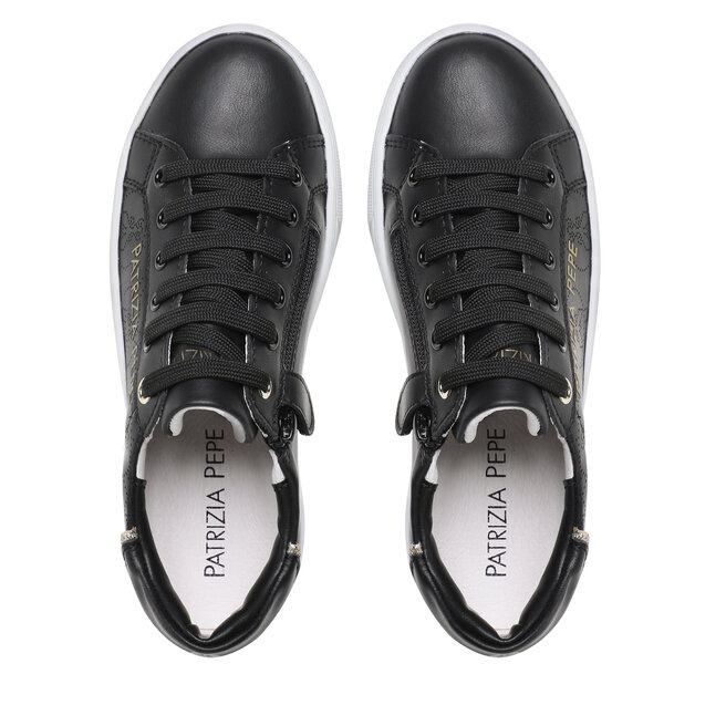 Patrizia Pepe Сникърси Patrizia Pepe PJ211.01 S Nero/Platino