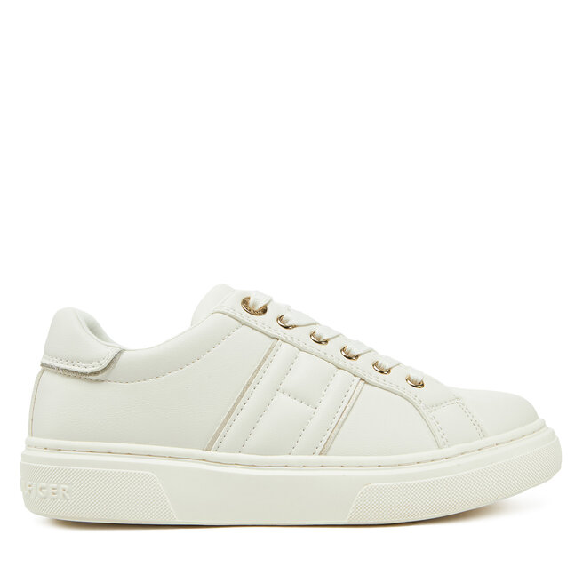 Sneakersy Tommy Hilfiger Low Cut Lace-Up Sneaker - S Biały
