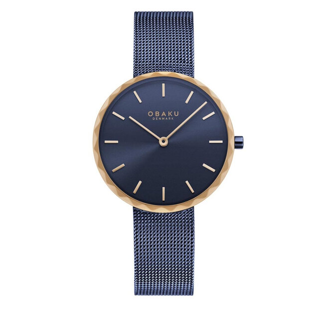 Ceas Obaku Folder V252LXSLML Navy/Rose Gold Ceas imagine noua gjx.ro