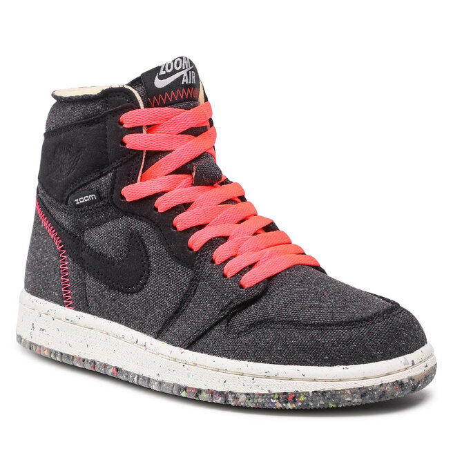 Boty Nike Air Jordan 1 High Zoom CW2414 001 Black/Flash Crimson