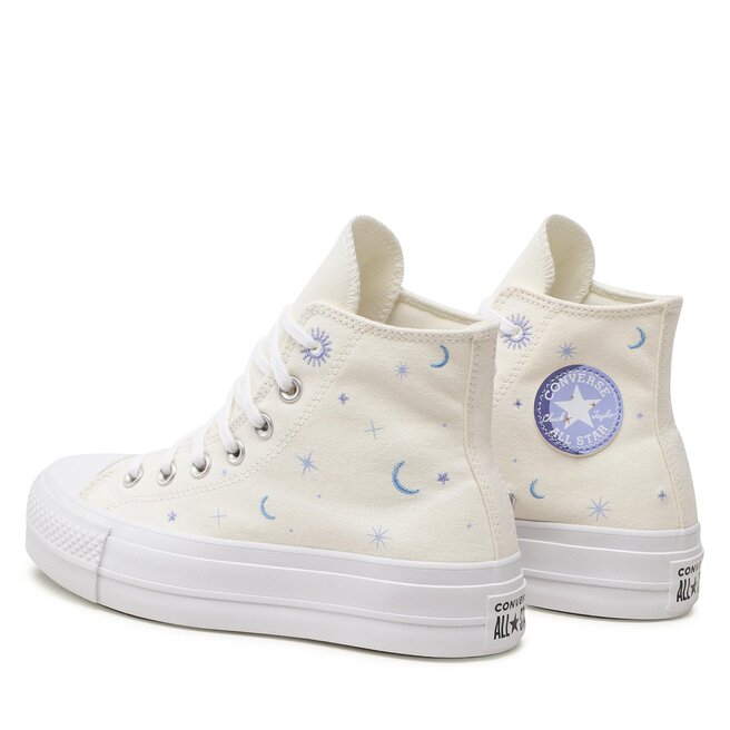 Converse Teniși Converse Ctas Lift Hi A02895C Egret/Moonrise Purple