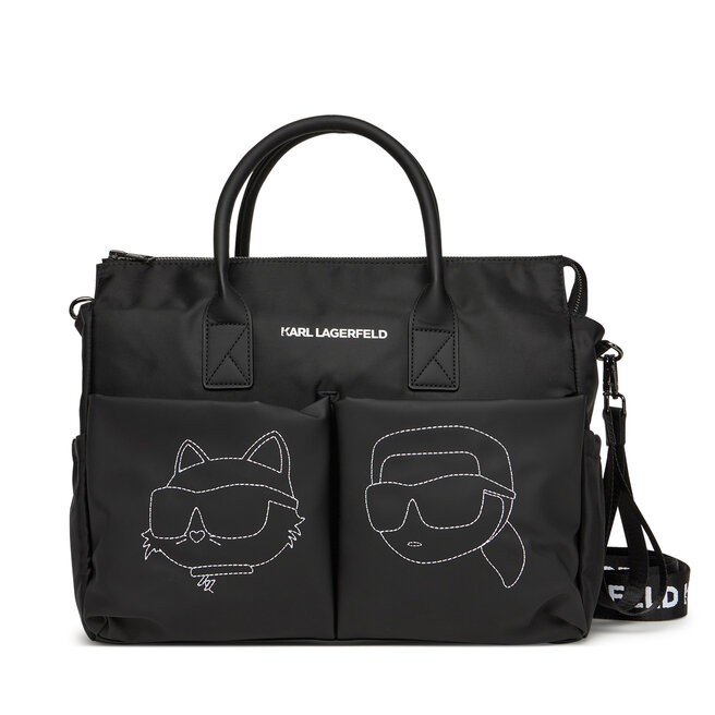Torba do przewijania Karl Lagerfeld Kids - Czarny