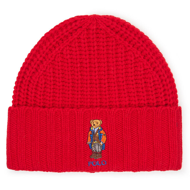 polo bear hat red