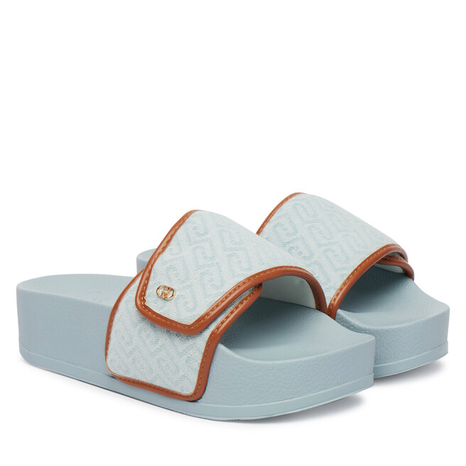 Klapki Liu Jo Mykonos 04 BA6079 TX523 Błękitny -