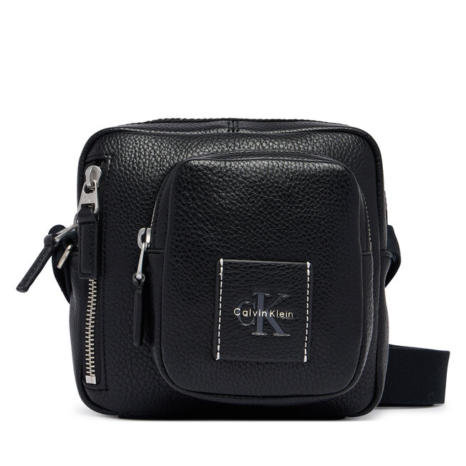 Saszetka Calvin Klein Bold Pebble Square Crossbody LV04D3450G Czarny -