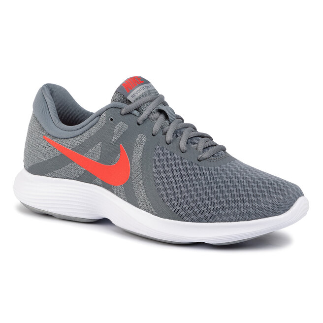 Nike revolution 4 grey red hotsell