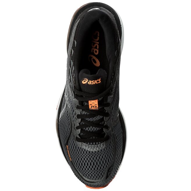 Buty Asics Gel Cumulus 19 T7B3N Carbon Black Hot Orange 9790