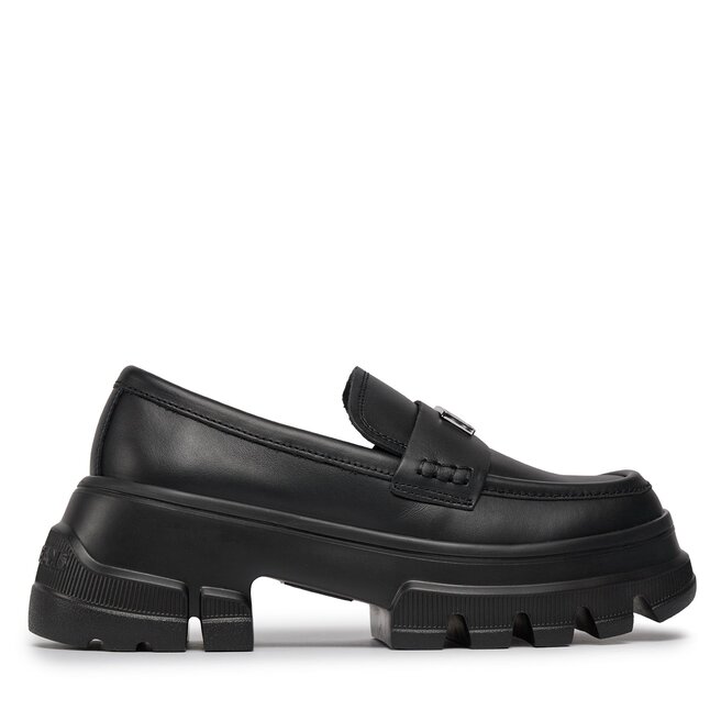 Loafersy Tommy Jeans Tjw Chunky Loafer - Czarny
