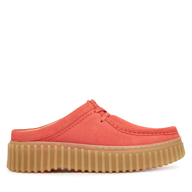 Klapki Clarks Torhill Mule - Koralowy