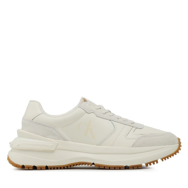 Calvin Klein Jeans Сникърси Calvin Klein Jeans Chunky Runner Vintage Tongue YM0YM00633 Ancient White/Eggshell 0K9