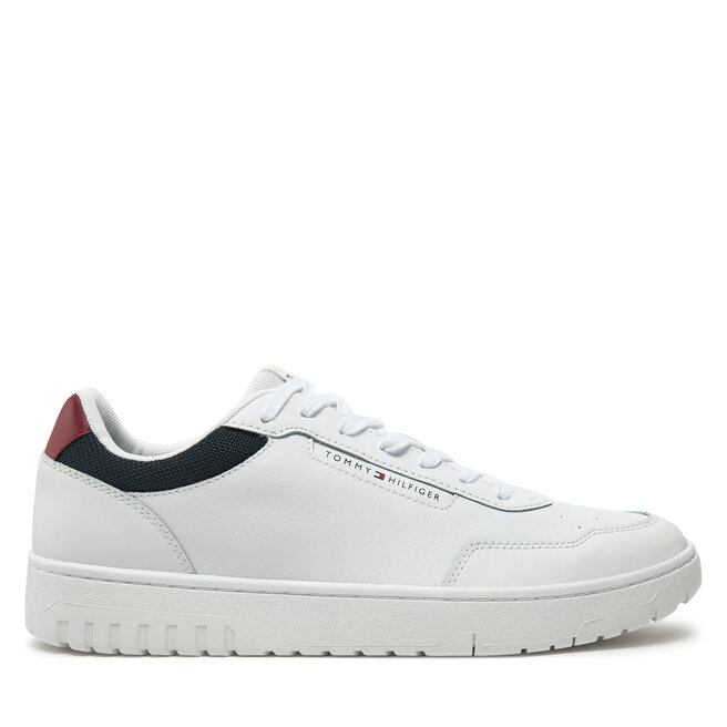Sneakersy Tommy Hilfiger Th Basket Core Lite Lth - Biały