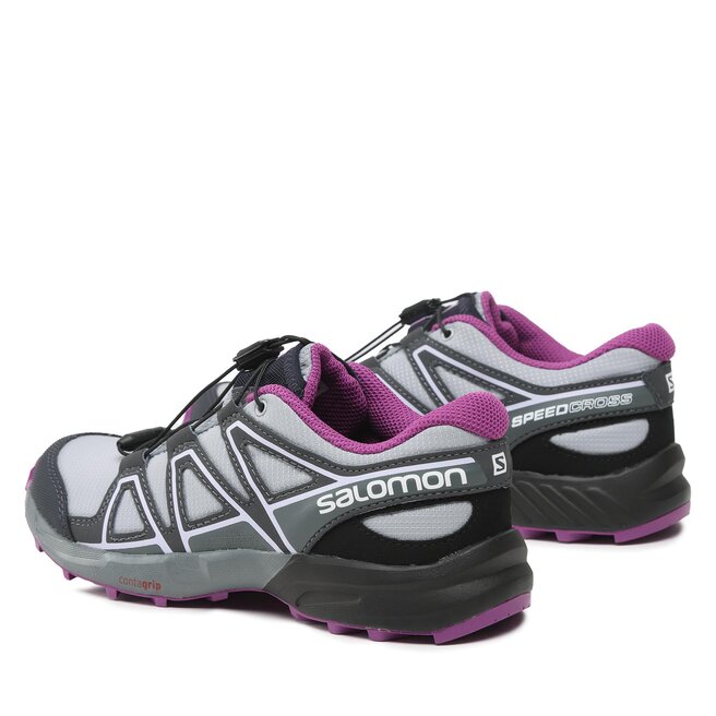 Salomon Scarpe Salomon Speedcross J L41727200 13 M0 Quarry/Black/Sparkling Grape
