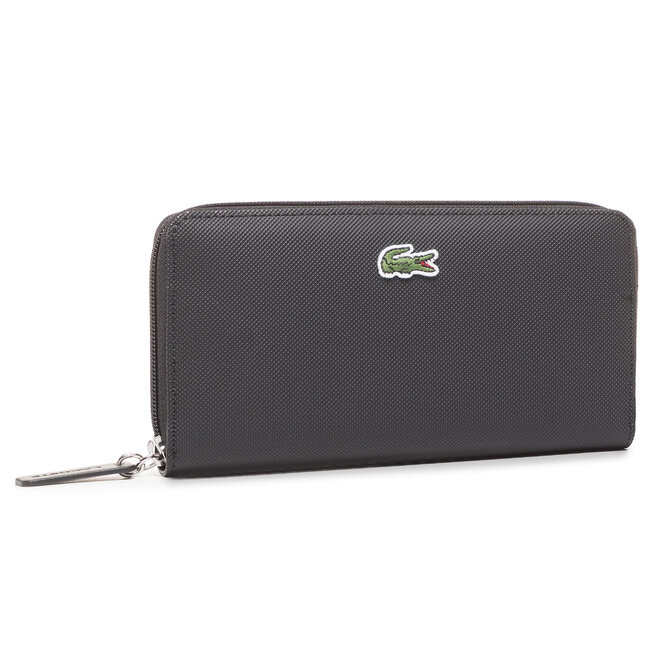 Μεγάλο Πορτοφόλι Γυναικείο Lacoste L Zip Wallet NF2900PO Μαύρο