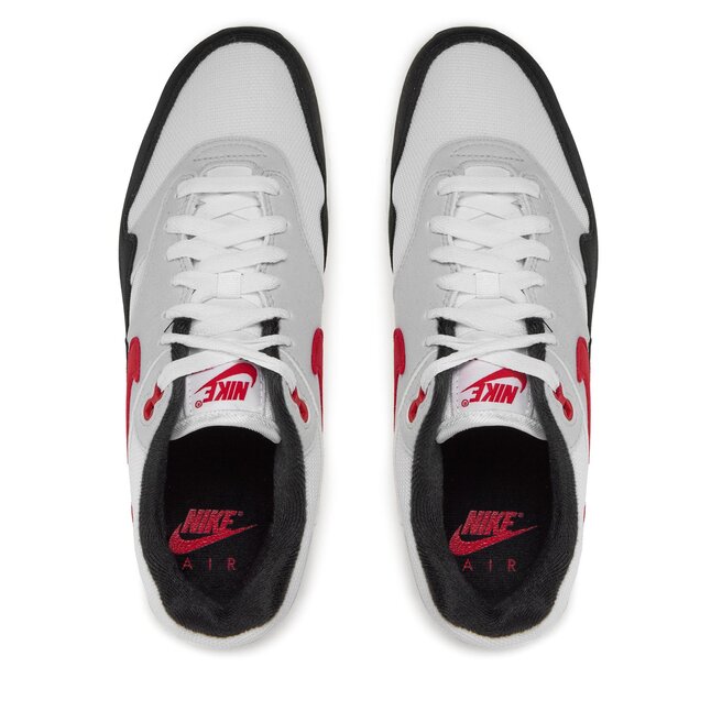 Air max 1 white university red top