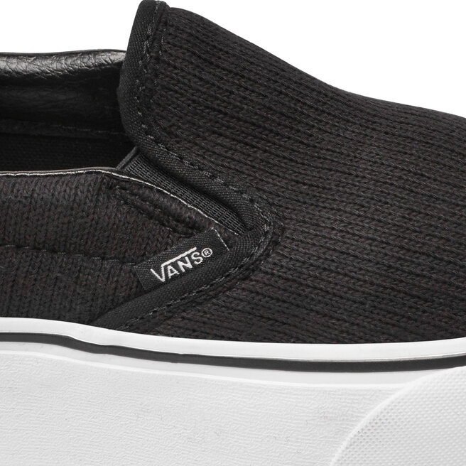 Vans rib knit cheap slip on