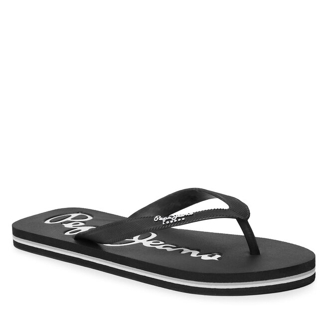 Flip flop Pepe Jeans Bay Beach Basic M PMS70128 Black 999 999 imagine noua