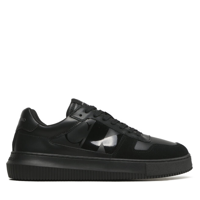 Calvin Klein Jeans Sneakers Calvin Klein Jeans Chunky Cupsole Laceup Mix Lth YM0YM00703 Triple Black BEH