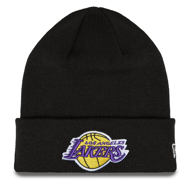Czapka New Era Essential Cuff Beanie Los Angeles Lakers Hat - Czarny