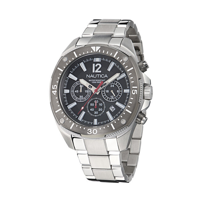 Zegarek Nautica Sporty Chronograph - Srebrny