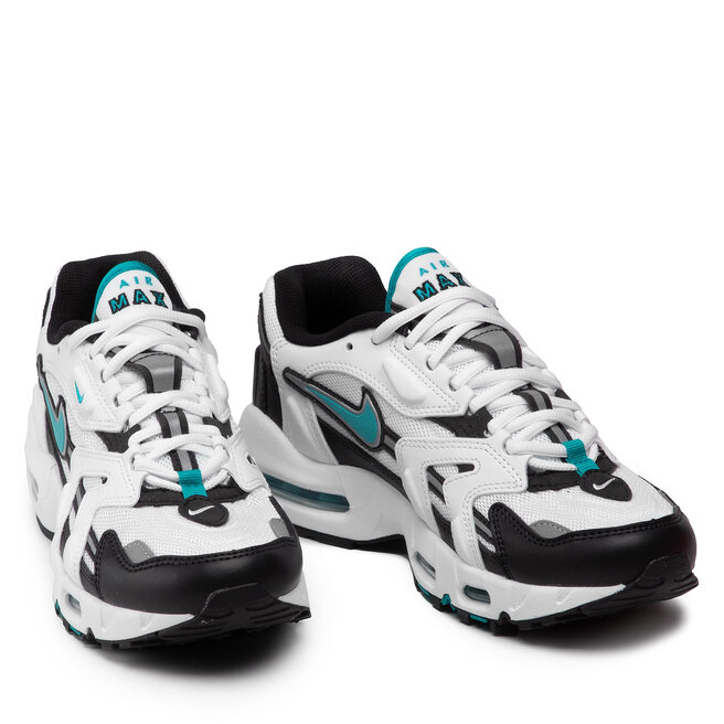 teal black and white nikes