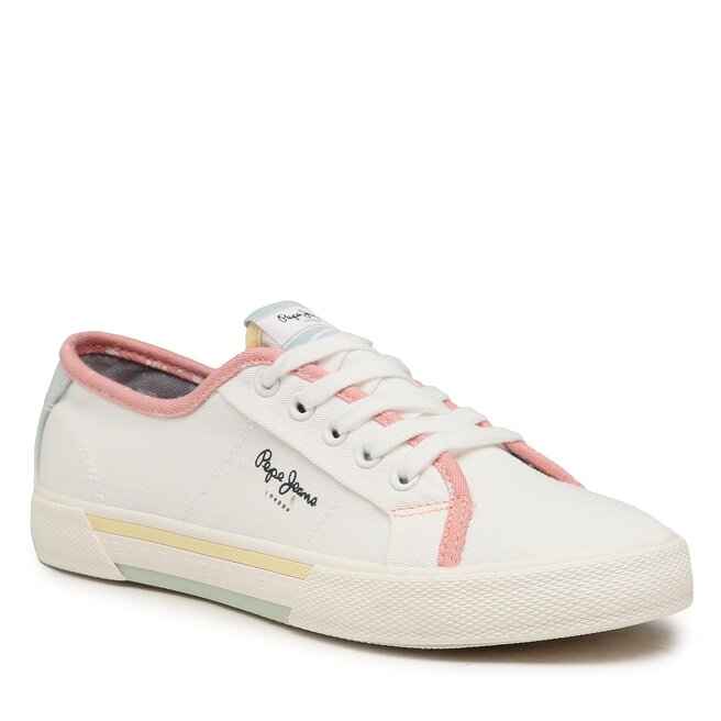 Teniși Pepe Jeans Brady Bandan W PLS31436 White 800