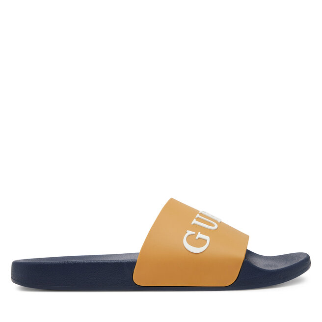 Klapki Guess F5GZ06 - Brązowy