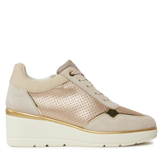 Sneakersy Geox D Ilde D25RAA 0AJ22 - Beżowy