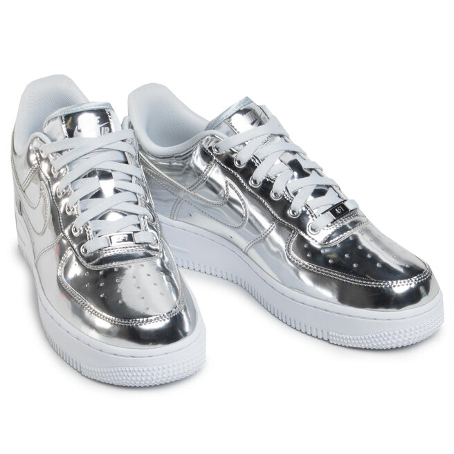 silver metallic nikes