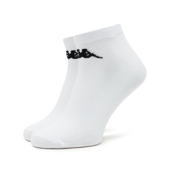Kappa Set de 3 perechi de șosete medii unisex Kappa 708068 Bright White 11-0601