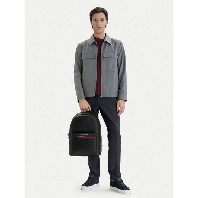 Plecak Tommy Hilfiger Th Foundation Backpack AM0AM14155 Czarny -